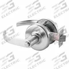 CORBIN Door Lockset: Privacy Lever Locksets, Chrome, ADA Compliant (MPN CLX3320H PZD 626). Key specifications — Ligature Resistance: Not Ligature-Resistant; Brand: CORBIN; Visual Indicator Message: No Message; Lockset Style: Princeton Lever; ADA Compliant: Yes; Finish: Satin Chromium-Plated.