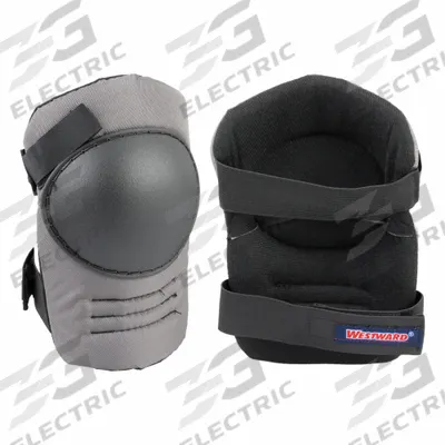 WESTWARD Knee Pad: Universal, 2 Straps, Hook-and-Loop - Swivel Knee Pads