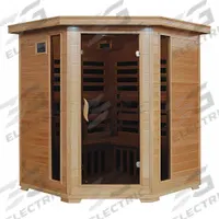 HEATWAVE Infrared Sauna: Corner, Hemlock Wood, 4 Max Occupancy, 10 Heaters, 59 in Overall Lg, Carbon (MPN BSA2420). Key specifications — attr994863: Resistance to Rot and Mildew.