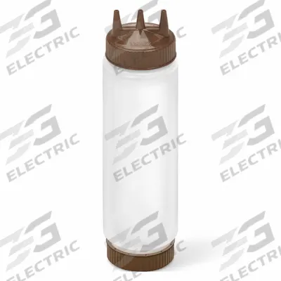 VOLLRATH Squeeze Bottle: 24 oz Capacity, 2 1/8 in Opening Dia, 10 3/4 in Overall Ht - Standard Squeeze Bottles