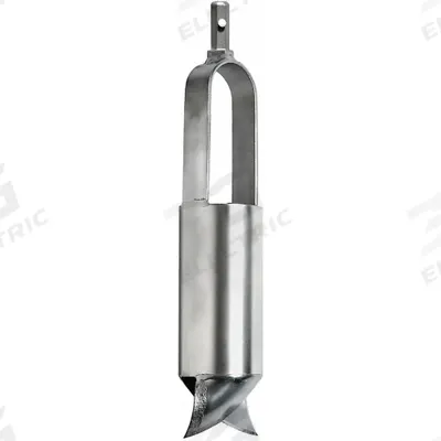 AMS Sand Auger Head: Carbon Steel Bail/Stainless Steel Cylinder, 3 1/4 in Overall Dia - Soil Auger Accessories