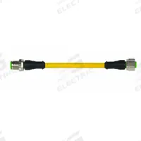 Cordset: M12 Male Straight X M12 Female Straight, 4 Pins, Yellow, TPE, 2 m Cable Lg (MPN 7700-40021-1500200). Key specifications — Cable Jacket Color: Yellow; End 1 Gender: Male; End 1 Mounting Orientation: Straight; End 2 Gender: Female; End 2 Mounting Orientation: Straight; End 2 Connection Type: M12; IP Rating: IP66K; Brand: MURRELEKTRONIK.