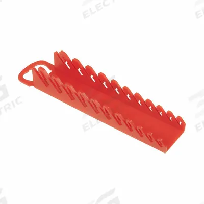 ERNST MANUFACTURING Hand-Held or Pegboard Wrench Gripper: Red, 2 in Overall Wd - Wrench Rolls & Racks