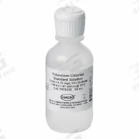 HACH Conductivity Standard Solution: 50 mL Volume, Liquid, 146.9 µS/cm, Bottle, Solution, 2974226, 1. Key specifications — Brand: HACH; Chemical Family Type: Solution; Concentration: 146.9 µS/cm; Container Type: Bottle; Form: Liquid; Manufacturer Part Number: 2974226; Product Type: Conductivity Standard Solution.
