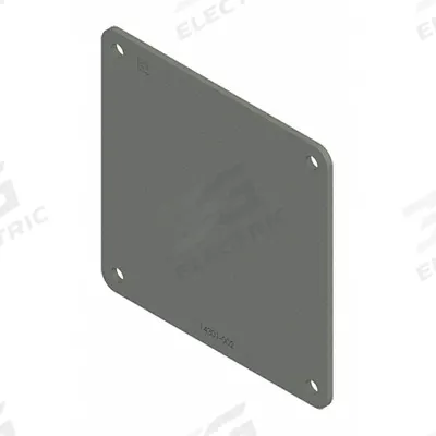 HOFFMAN Wireway Closure Plate: 4 in Wd, 4 in Ht, 5 3/8 in Lg - End Caps for Dust-Tight Wireways
