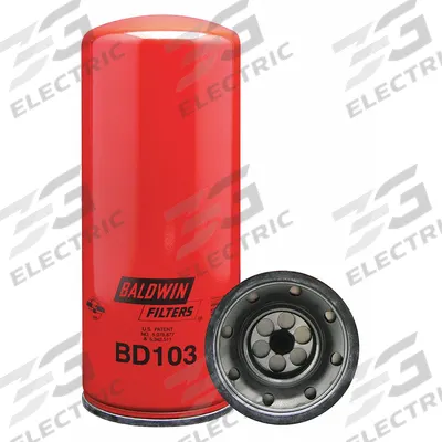 BALDWIN FILTERS Oil Filter: BD103, LF3000, 2 1/4"-12 Thread Size, 11 7/16 in Overall Ht - Spin-On Oil Filters