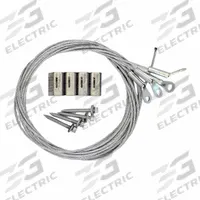 Suspension Kit: 10 ft Cable Lg, WC3 Cable Size, 1/4 in Fitting Size, 45° Eyelet, KV Bracket Lock (MPN 32046). Key specifications — Includes: 2 in Wood Screw; Lock Type: KV Bracket Lock; Brand: DURODYNE; Cable Size: WC3; Fitting Type: 45° Eyelet.