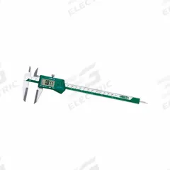 INSIZE Caliper: 0 mm to 200 mm, Cabled, +/-0.0015in/+/-0.03mm Accuracy, 0.0005 in/0.01 mm Resolution (MPN 1532-200). Key specifications — attr1184461: +/-0.0015in; attr1184462: 0.0005 in/0.01 mm; attr1184472: Knife Edge Lower Jaws; attr1184496: INSIZE.