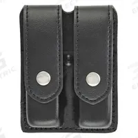 HEROS PRIDE Magazine Pouch: Black, Synthetic Leather, Plain, 5 3/4 in x 1 5/16 in, Snap Closure (MPN 1432PN). Key specifications — attr188437: Black; attr188438: Synthetic Leather; attr188431: Magazine Pouch.