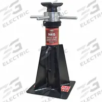 AME Jack Stand: Screw Adjustment, 20 ton Load Capacity, 46 in Max Extended Ht, 26 in Min Ht, Square (MPN 14415). Key specifications — Base Shape: Square; Base Material: Steel; Saddle Shape: Rectangular; Brand: AME.