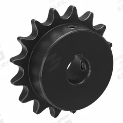 TSUBAKI Single Strand Sprocket: 40, For 1/2 in Chain Pitch, 5/8 in Bore Dia, 16 Teeth, Steel (MPN 40B16F-5/8). Key specifications — Brand: TSUBAKI.