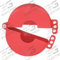 ZING Gate Valve Lockout: Hinged, For 5 in Max Hand Wheel Dia, For 2 1/2 in Min Hand Wheel Dia, Red (MPN 7104). Key specifications — Brand: ZING.