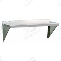 NEW AGE INDUSTRIAL Wall Shelf: 60 in x 12 in x 13 in, 60 in x 12 in, 100 lb Load Capacity, Aluminum (MPN 1127). Key specifications — Material: Aluminum; Standards: NSF; Finish: Unfinished; Brand: NEW AGE INDUSTRIAL.