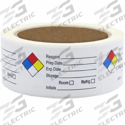 ROLL PRODUCTS GHS Label: 2 1/2 in Wd, 1 1/2 in Ht, 250 PK (MPN 141535) - Safety