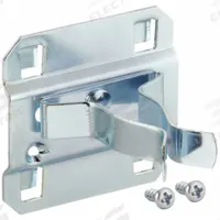APPROVED VENDOR Extended Spring Clip: 2 in x 2 1/4 in, Hanging, Surface, Silver (MPN 6YE12). Key specifications — Mounting Type: Surface; Finish: Zinc-Plated; Color: Silver; Accessory Type: Extended Spring Clip; Locking System: Hanging; Brand: APPROVED VENDOR.