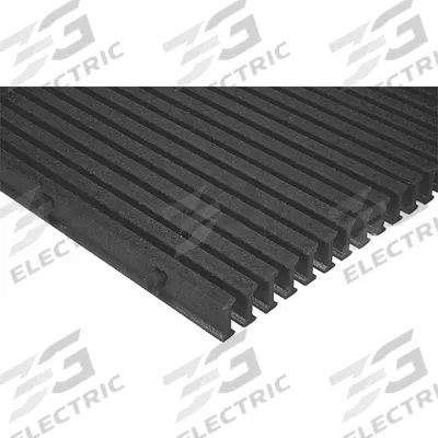 FIBERGRATE Fiberglass Pultruded Grating: Structural Grating, 5 ft x 8 ft Nominal Size (WxL) - Acid-Resistant Industrial Structural Grating