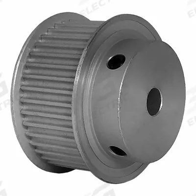 Dayton Timing Pulley: Modified Curvilinear, Fixed, For GT Timing Belt Section - GT Section Fixed-Bore Timing Pulleys with Hub