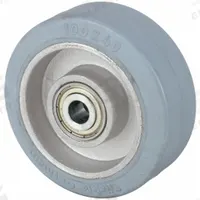 APPROVED VENDOR Caster Wheel: 3 7/8 in Wheel Dia., 1 5/8 in Wheel Wd, Rubber, 440 lb Load Rating (MPN ALEV 100/15K-SG-BB0.5). Key specifications — Wheel Core Material: Aluminum; Wheel/Tread Color: Gray; Brand: APPROVED VENDOR.