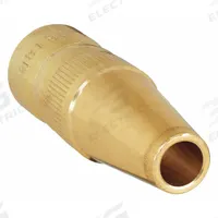BERNARD Nozzle: Small Centerfire, 3/8 in, Tapered, 1/8 in Recess, Brass (MPN NST-3818B). Key specifications — Insulation Type: Self-Insulated; Duty Rating: Standard Duty; Nozzle to Tip Relationship: 1/8 in Recess; For Contact Tip Series: Centerfire; Manufacturer Part Number: NST-3818B; Brand: BERNARD.