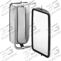 Truck Mirror - Angle Back: Rectangular, Flat, For Driver Vehicle Side, Heated (MPN 708209). Key specifications — Mirror Profile: Flat; Shape: Rectangular; Mirror Size: 16 in x 8 in; For Vehicle Side: Driver; Heated: Yes; Motorized: No; Brand: VELVAC.