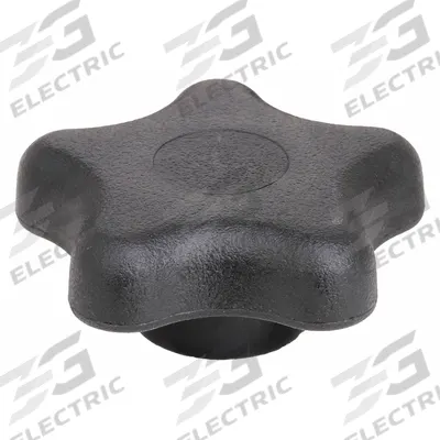 INNOVATIVE COMPONENTS Hand Knob: 5 Point, Plastic w/ Steel Thread, 1/4"-20 Thread - 5-Arm Knobs with Threaded Hole