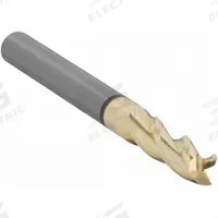CLEVELAND Square End Mill: Carbide, ZrN Coated, 3 Flute, 3/16" Mill Dia, 5/16" LOC, 2" OAL (MPN C72342)