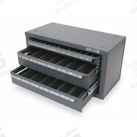 HUOT Tap Dispenser: 20 Compartments, For 1/4"-20 to 1"-12 Taps (MPN 13500). Key specifications — attr1306359: 1/4 in-20 to 1 in-12; attr1306365: HUOT.