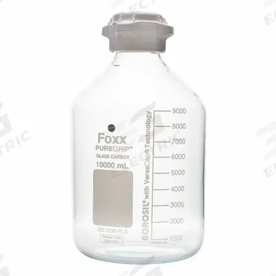 FOXX LIFE SCIENCES Glass Jugs: Colorless, Borosilicate Glass, 20 L, 230 mm