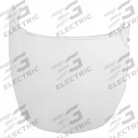 MILWAUKEE Face Shield Visor: 11 in Overall Wd, 9 in Overall Ht, Clear, Reusable, 10 PK (MPN 48-73-1441). Key specifications — Material: Polycarbonate; Brand: MILWAUKEE.