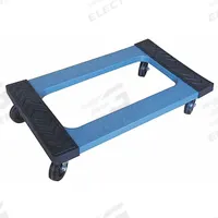 APPROVED VENDOR General Purpose Dolly: 1,200 lb, Blue, 30 in L x 18 in W x 7 in H Deck, (4) Swivel (MPN 35YM03). Key specifications — Brand: APPROVED VENDOR; Color: Blue; Caster/Wheel Configuration: (4) Swivel; Lip Type: Flush; With Tow Eye: No.