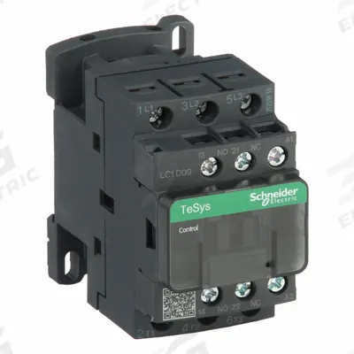 SCHNEIDER Magnetic Contactor: Non-Reversing, 3 Poles, 3NO Contacts, 9 A - Non-Reversing IEC Contactors