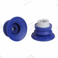 SCHMALZ Vacuum Pad Assembly: Bellows, 1.5 Folds, G3/8 in, 56 mm Pad Dia, NBR, Blue, 60 A, SAB (MPN 10.01.06.00672). Key specifications — attr1019101: 10.01.06.00672; attr1019103: SCHMALZ; attr1019107: 60 A.