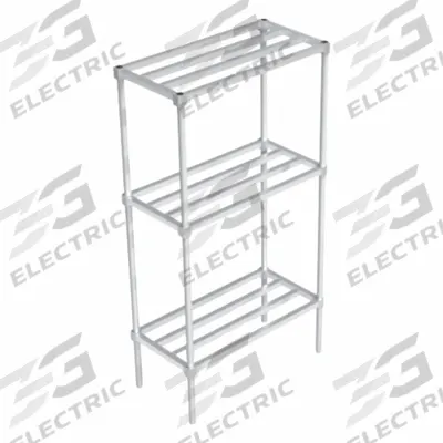 NEW AGE INDUSTRIAL Standard Shelving: 68 1/4 in x 18 in x 36 in, HD-Bar Shelf - Aluminum Open Metal Shelving