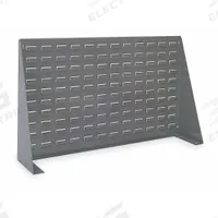 AKRO-MILS Louvered Bench Rack: 20 in x 36 in x 8 in, 1 Sides, 0 Bins, Gray (MPN 98636). Key specifications — attr38851: Gray; attr38864: Powder Coated; attr38845: AKRO-MILS.