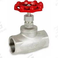 SHARPE Globe Valves: For Steam Media, Stainless Steel, 3/4 in Pipe Size, FNPT x FNPT, Female, NPT (MPN 4371006140). Key specifications — Seat Material: Metal; Brand: SHARPE; Stem: Rising.