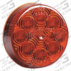 MAXXIMA Clearance Marker Light: Clearance Light, LED, Round, Surface Mount, Red, Grommet, IP67 (MPN M16280R). Key specifications — Lens Color: Red; Brand: MAXXIMA; Electrical Connection: PL-2 Connector; Lighting Technology: LED; Mount Type: Grommet; SAE Lens Code: P2.