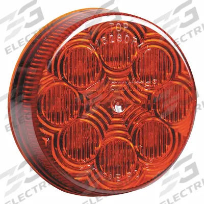 MAXXIMA Clearance Marker Light: Clearance Light, LED, Round, Surface Mount, Red - Clearance Lights