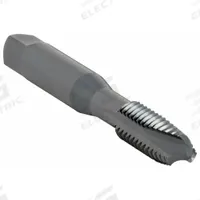 CHICAGO-LATROBE Spiral Point Tap: 3/8"-16 UNC, H3 / 2B, 3 Flute, Plug Chamfer, Black Oxide Cobalt (MPN 330317)