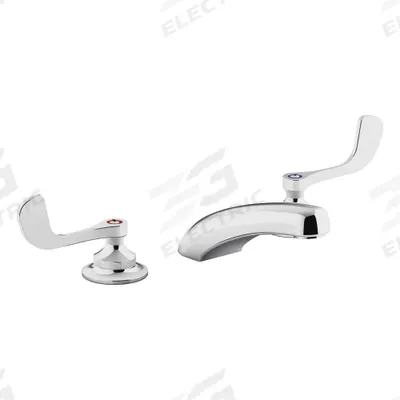 KOHLER Straight Spout Bathroom Faucet: Triton Bowe, Brass, Chrome Finish, 1 gpm Flow Rate - Widespread Handle Bathroom Faucets