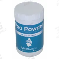 Poo Powder Waste Treatment: Powder, Scoop, 9 1/2 in Overall Lg, 6 1/4 in Overall Wd (MPN D105POW). Key specifications — Material: Powder; Includes: Scoop; Brand: CLEANWASTE; Product Type: Poo Powder Waste Treatment.