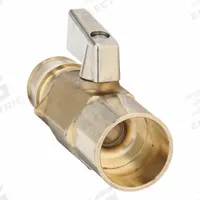 UPONOR Manual Two-Way Ball Valve: 3/4 in, Brass, Straight, PEX x Sweat, 200 psi Max. Pressure (CWP) (MPN LF4807575). Key specifications — Brand: UPONOR; Handle: Lever.