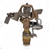 RAIN BIRD Impact Sprinkler Head: Full Circle/Part Circle, 20 to 41 ft, 3.4 to 5.0 gpm, 20 to 50 psi (MPN 25PJDA-C). Key specifications — Throw Radius: 20 to 41 ft; Brand: RAIN BIRD; Flow Rate: 3.4 to 5.0 gpm; Pattern: Part Circle; Pressure Range: 20 to 50 psi; Sprinkler Head or Nozzle Type: Impact Sprinkler Head.