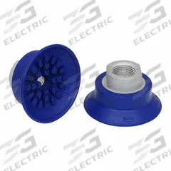 SCHMALZ Vacuum Pad Assembly: Flat, G3/8 in, 56 mm Pad Dia, NBR, Blue, 60 A, 28 mm Pad Ht, SAF (MPN 10.01.01.10510). Key specifications — attr1019101: 10.01.01.10510; attr1019103: SCHMALZ; attr1019107: 60 A.