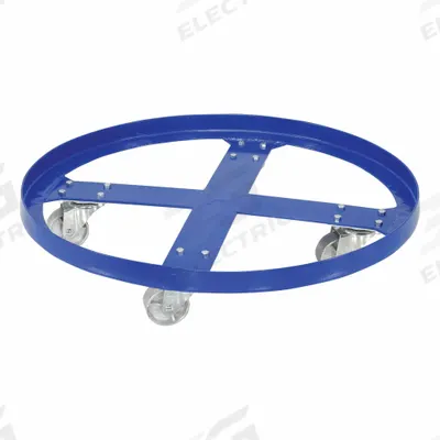APPROVED VENDOR Drum Dolly: 1,200 lb Load Capacity, For 55 gal Container Capacity, Round - Cross-Brace Drum Dollies with Support Ring
