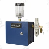 ACCU-LUBE Misting System: Solenoid, 1 Line (MPN 01A1). Key specifications — Brand: ACCU-LUBE; Delivery Line Material: Vinyl; Reservoir Material: Polycarbonate; Nozzle Material: Brass/Copper.