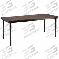 NATIONAL PUBLIC SEATING Folding Table: Rectangle Table Shape, Montana Walnut Tabletop, 30 in Dp (MPN MSFT3072PWEBWT). Key specifications — attr1035217: Black; attr1035250: Montana Walnut; attr1035202: NATIONAL PUBLIC SEATING.