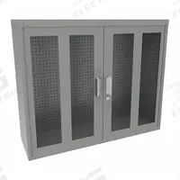 VIDMAR Pegboard Wall Cabinet: 45 in x 14 in x 37 in, Clearview, Pull Handle & Keyed, Gray, 127 lb Wt (MPN Grainger48880). Key specifications — attr66693: Medium Duty; attr66638: Steel; attr66636: Assembled; attr66635: Gray; attr66630: VIDMAR.