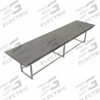MIRELLA Conference Table: Rectangle, Fiberboard, Stone Gray, 47 1/4 in Overall Lg, 192 in Overall Wd (MPN MRH16SGY). Key specifications — attr987891: Traditional Leg; attr987894: Fiberboard; attr987867: Steel; attr987857: MIRELLA; attr987872: Steel.