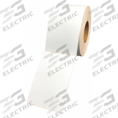 CRANE CONSUMABLES Printer Label: 4 in Label Wd, 6 in Label Ht, Blue, 3 in Core Dia. - Colored Direct Thermal Labels