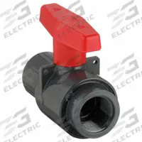 SPEARS Manual Two-Way Ball Valve: 1 in, PVC, Straight, FNPT x FNPT, 235 psi Max. Pressure (CWP), Tee (MPN 2121-010). Key specifications — attr1008170: SPEARS; attr1017899: Tee.